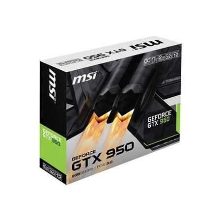 MSI NVIDIA GTX 950 1076MHz Boost 1253MHz 6610MHz 2GB 128-bit GDDR5